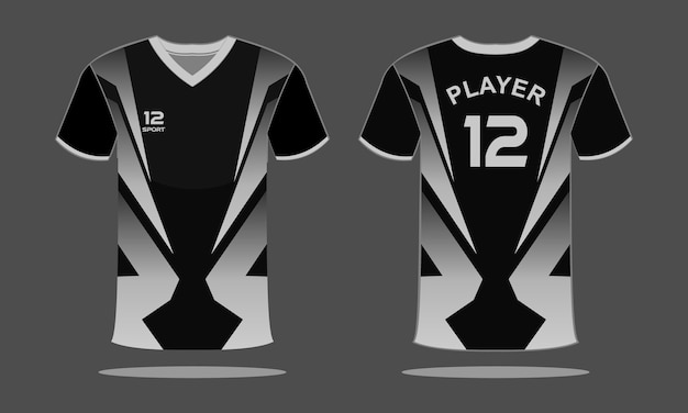 Sports jersey and t-shirt template sports jersey design. Sports design for football, racing, gaming