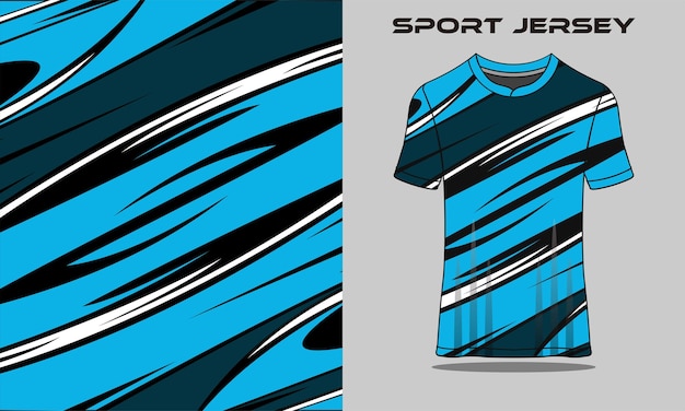 Sports jersey template for team uniforms soccer jersey racing jersey premium vector Premium Vector