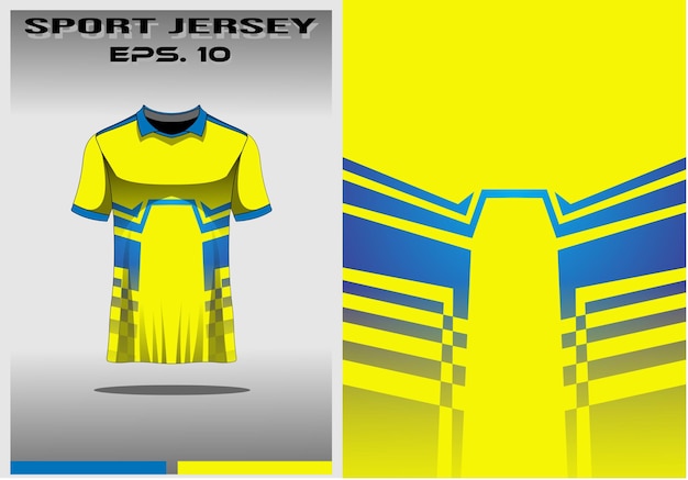 Sports jersey template for team uniforms soccer jersey