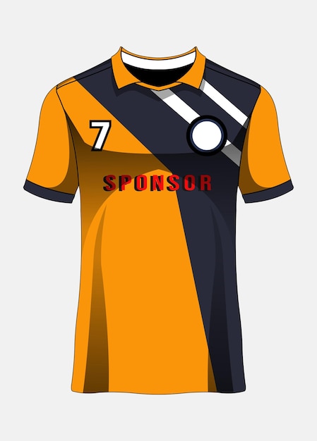 Sports jersey template for team uniforms soccer jersey