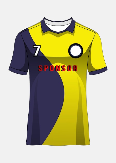 Sports jersey template for team uniforms soccer jersey