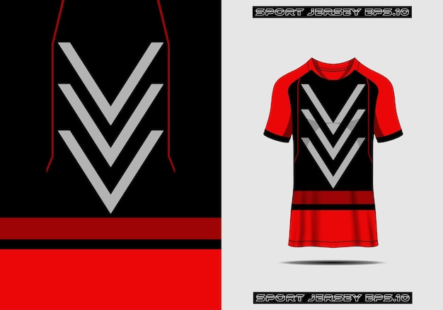 Sports jersey template for team uniforms soccer jersey