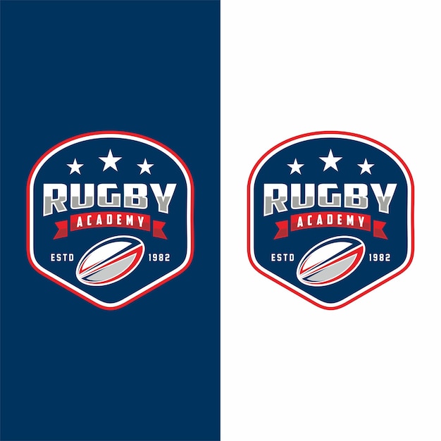 Sports logo badge American Rugby