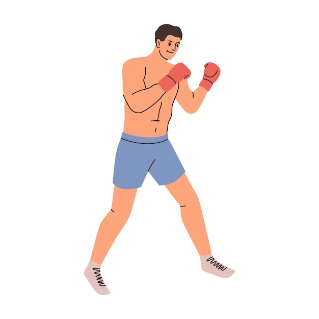 Sports man fighting boxing fight activity