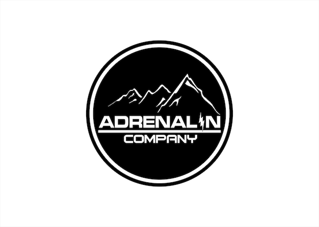 sports mountains arena landscape game logo design template adrenaline