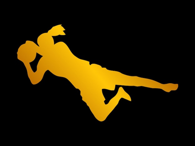 sports player silhouette