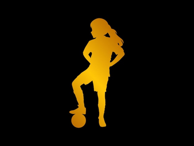 sports player silhouette