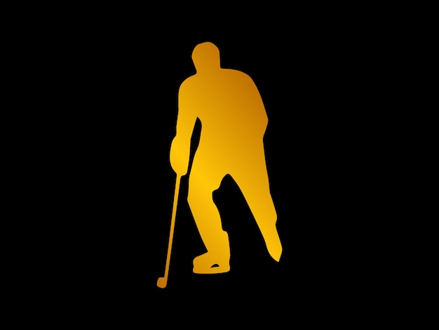 sports player silhouette