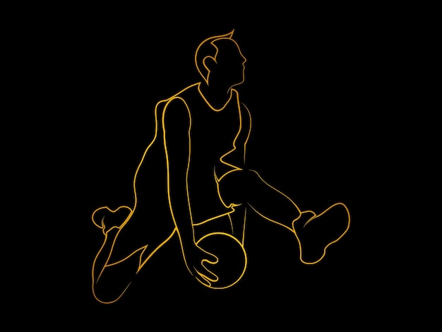 sports player silhouette