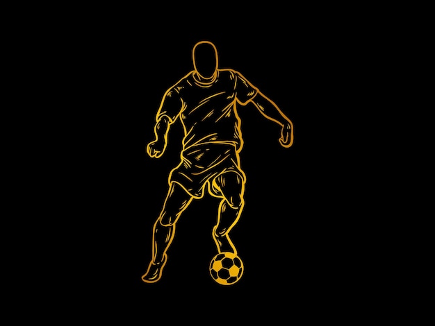 sports player silhouette