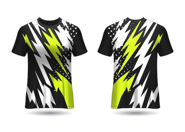 Sports Racing  Jersey Design Template for Team Uniforms Vector