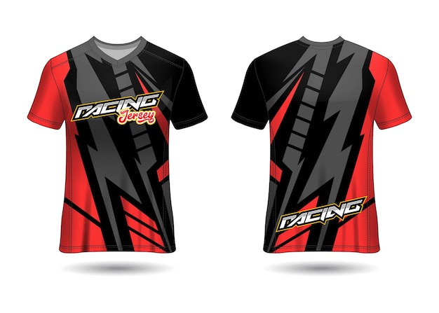 Sports Racing  Jersey Design Template for Team Uniforms  