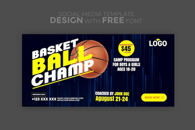 Sports Schedule Flyer and Social Media Banner