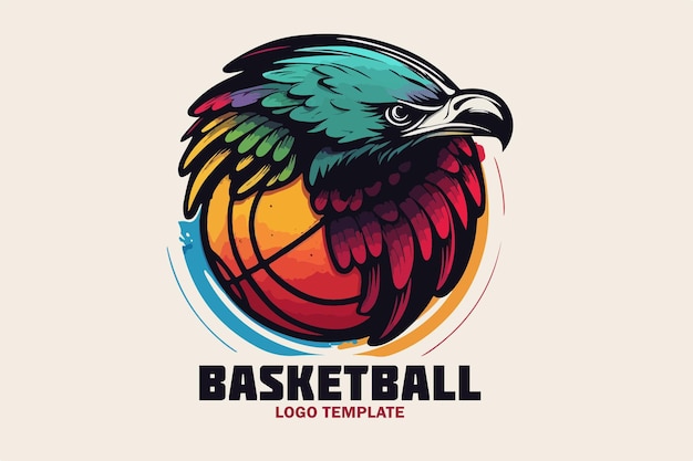 Sports team vector logo eagle