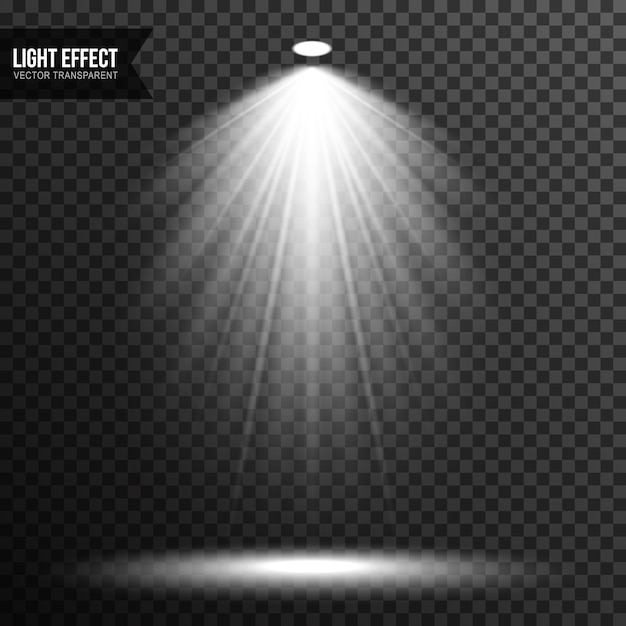 Spot light illumination stage vector transparent