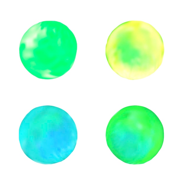 Spot vector pastel set Vector watercolor stains