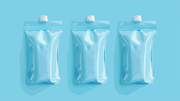 Vector spout pouch bag mockup for liquid detergent soap