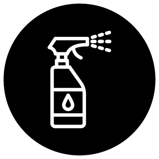 Vector spray bottle vector icon design illustration