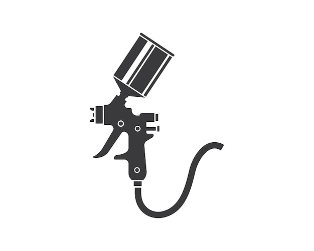 Spray gun paint logo icon vector illustration design