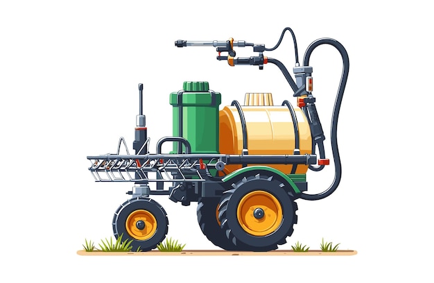 Sprayer farm tools vector illustration design