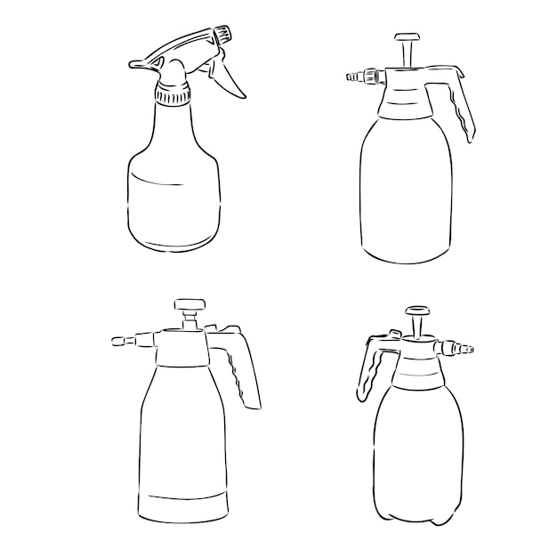 Sprayer For Plants Vector Illustration Water Sprayer Icon