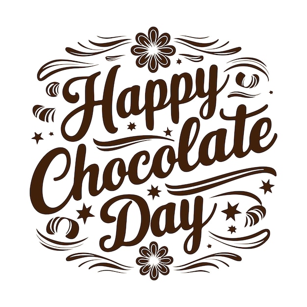 Vector spread happiness and love this chocolate day with delectable chocolates and heartfelt wishes