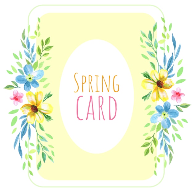 Spring card background