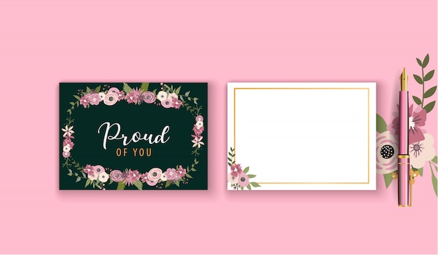 Spring card template