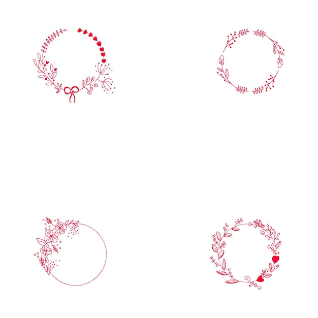 Spring Circle Vector