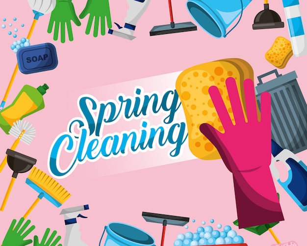 spring cleaning concept