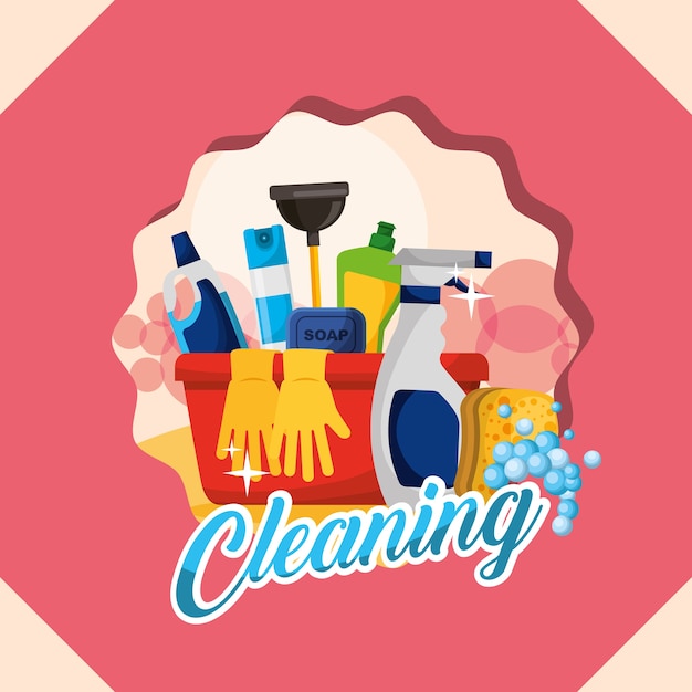 spring cleaning concept