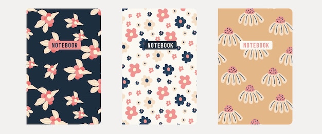 Spring Collection Notebook Cover Spring Floral Pattern notebook planner brochure catalog