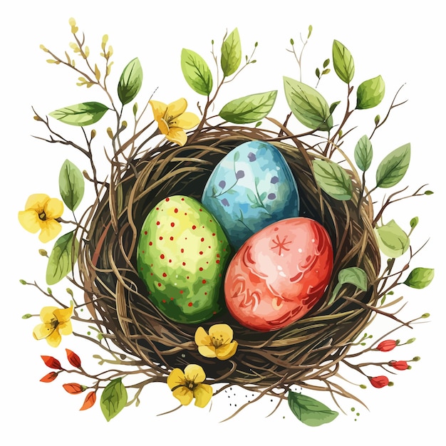 Spring_Easter_watercolor_compositionEaster_egg