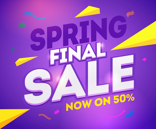 Spring final sale banner