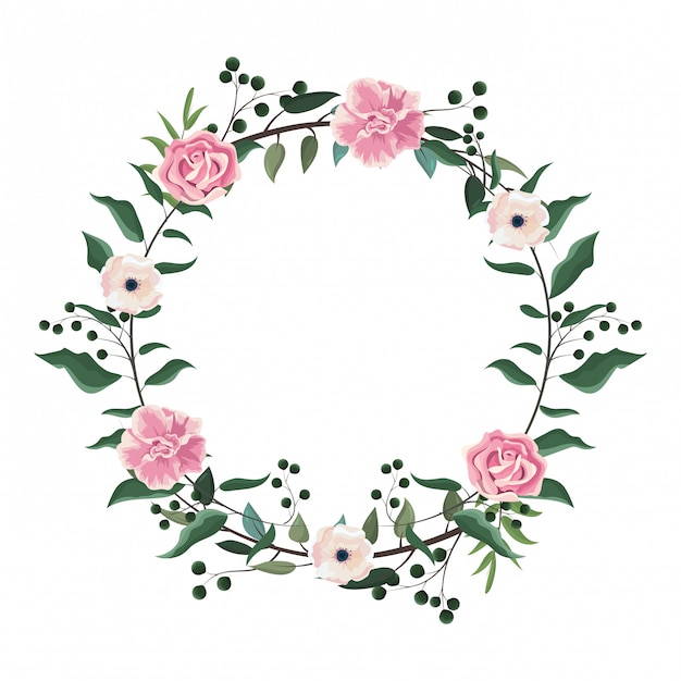 Spring floral frame