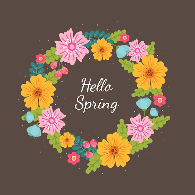 Spring Flower Wreath