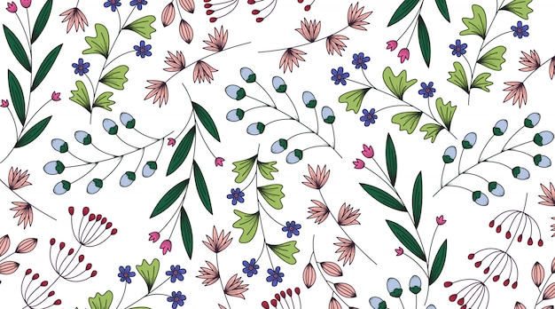 spring flowers banner background