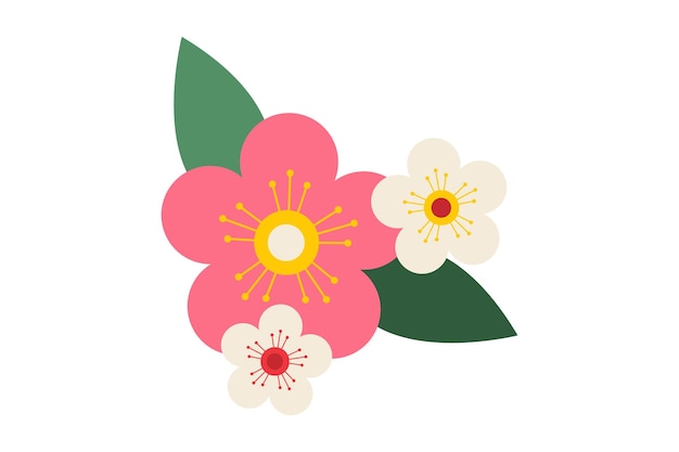 Spring Korean Style Sticker Design