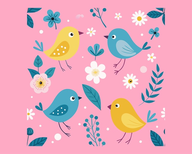 Spring pattern background