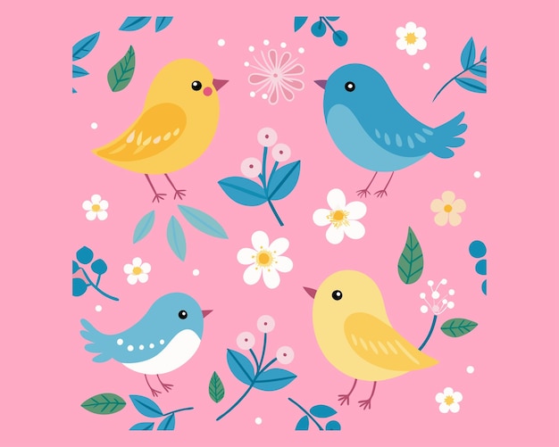 Spring pattern background