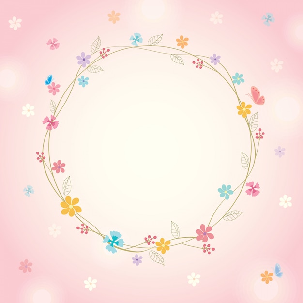 Spring pink background