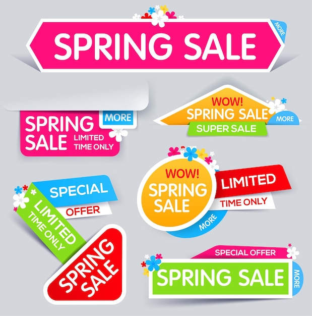 Spring Sale Banner Sale and discounts limited time only