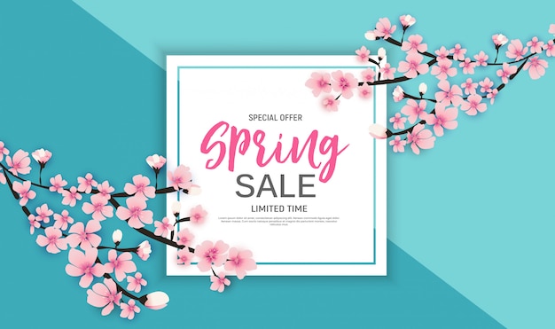 Spring Sale banner Template