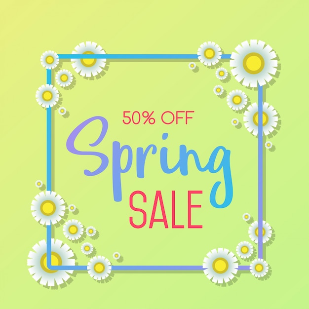 Spring sale banner