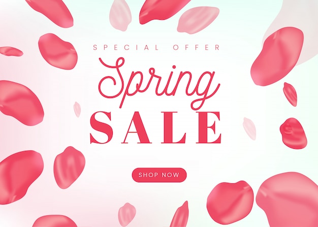 Spring sale banner