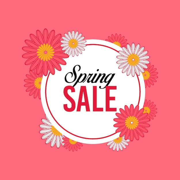 Spring sale illustration