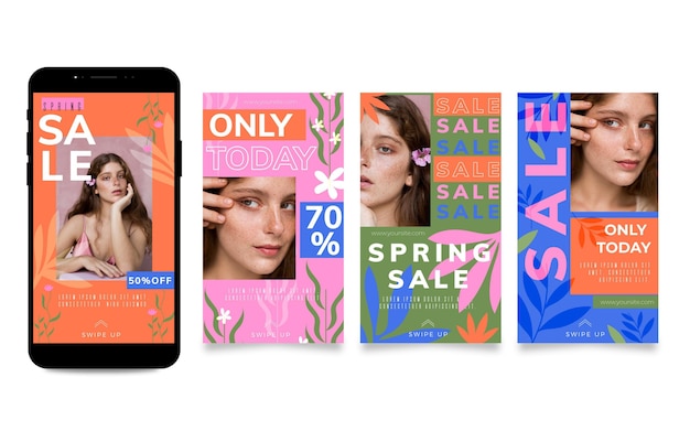 Spring sale instagram stories