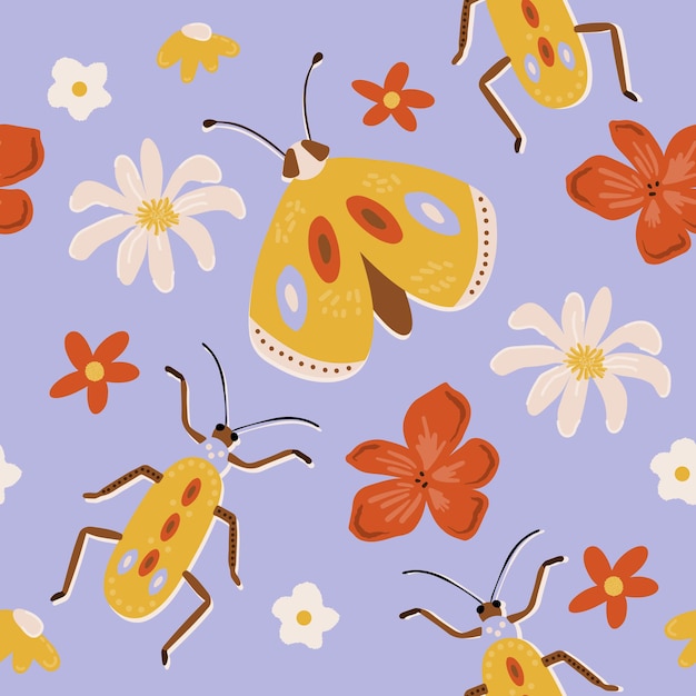 Spring seamless pattern