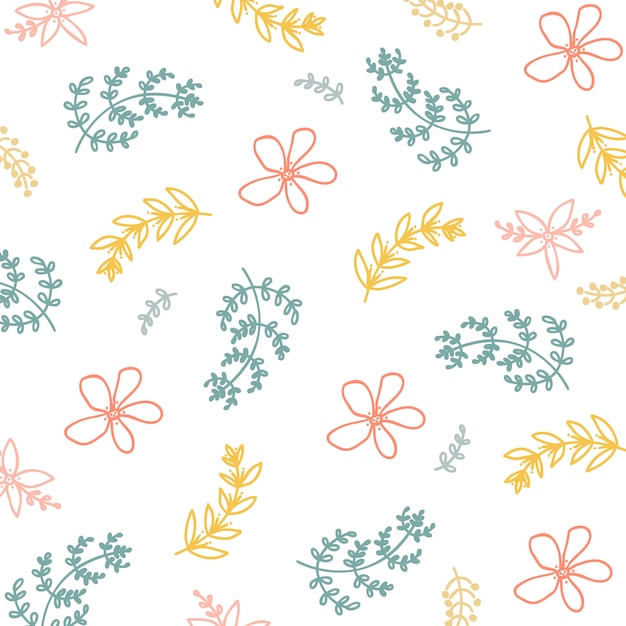 Spring Summer Floral Pattern