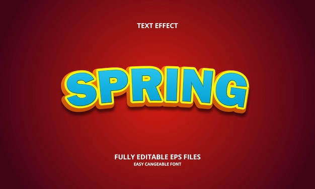 spring text effect